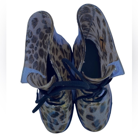Chemistry Leopard Kelly Martin RainBoots Tan Women 7 - Picture 7 of 15